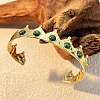 304 Stainless Steel Cuff Bangles for Women BJEW-P353-01G-1
