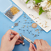 Unicraftale 200Pcs 2 Styles Iron & 304 Stainless Steels Stud Earring Findings FIND-UN0003-46-4