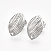 304 Stainless Steel Stud Earring Findings STAS-S079-70B-2