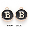 Golden Plated Enamel Alloy Charms ENAM-SZ0001-26B-B-3