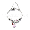 Alloy Enamel European Beads Charm Bracelets BJEW-F495-16P-2
