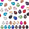 Olycraft Pointed Back Glass Rhinestone Cabochons RGLA-OC0001-10-1