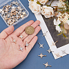 DICOSMETIC 60Pcs 2 Colors Alloy Rhinestone Pendants ALRI-DC0001-10-3