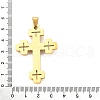 304 Stainless Steel Big Pendants STAS-R171-02G-3