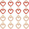 SUNNYCLUE 60Pcs 2 Colors Alloy Enamel Charms ENAM-SC0005-22-1