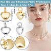 Beebeecraft 10Pcs 2 Colors Brass Pendants KK-BBC0012-45-2