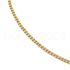 Ion Plating(IP) 304 Stainless Steel Curb Chain Necklace for Men Women X-NJEW-M200-02G-2