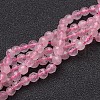 Natural Rose Quartz Beads Strands G-G099-F4mm-15-1