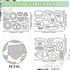 Carbon Steel Cutting Dies Stencils DIY-WH0309-1380-2