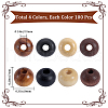 Gorgecraft 400pcs 4 styles  Natural Wood Beads WOOD-GF0002-16-2