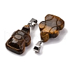 Natural Tiger Eye Pendants G-B127-06P-07-3