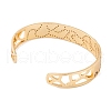 Brass Pave Colorful Cubic Zirconia Hollow Open Cuff Bangles for Women BJEW-S147-09G-A-3