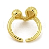 Brass Cuff Rings for Women RJEW-E294-06G-02-3
