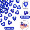  Handmade Evil Eye Lampwork Beads Strands LAMP-NB0001-63-3