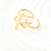 Brass Cuff Rings for Women RJEW-F184-08B-G-3