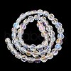 Electroplate Glass Beads Strands EGLA-L045-G-3