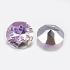 Faceted Glass Rhinestone Charms RGLA-F051-8mm-001VL-2