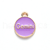 Alloy Enamel Pendants X-ENAM-S124-01A-01I-3