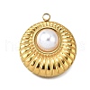 Plastic Pearl Pendants STAS-Q360-03J-G-1