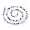 Natural Black Rutilated Quartz Beads Strands G-F619-10B-4mm-3