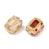 Brass Glass Rhinestone Sew on Rhinestones RGLA-B004-08A-G-2