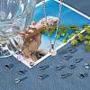 CREATCABIN 240Pcs 304 Stainless Steel Snap on Bails STAS-CN0001-18-5