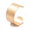 304 Stainless Steel Textured Wide Open Cuff Bangles for Women BJEW-Z067-01G-01-7