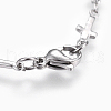 304 Stainless Steel Link Chain Bracelets BJEW-P239-07-3
