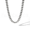 Stainless Steel Bean Link Chain Necklaces for Unisex KH5029-2-3