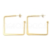 Ion Plating(IP) 304 Stainless Steel Square Stud Earrings for Women EJEW-M089-06G-4
