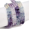 Gradient Color Natural Colorful Fluorite Beads Strands G-H071-A04-01-1