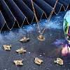 Beebeecraft 10Pcs Brass Micro Pave Clear Cubic Zirconia Charms KK-BBC0003-18-5