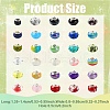 15 Colors Resin European Beads RESI-YW0001-91-3