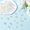 ARRICRAFT 300Pcs 3 Styles Transparent & Opaque Acrylic Flower Bead Caps MACR-AR0001-25-5