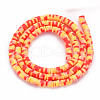 Handmade Polymer Clay Bead Strands CLAY-S094-4mm-A09-2