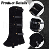 Imitation Leather & Iron Boot Cover AJEW-WH20005-21B-6