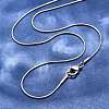Non-Tarnish Trendy Men's 304 Stainless Steel Snake Chain Necklaces X-NJEW-M065-A-01-1