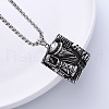 Stainless Steel Raven Gentleman Plague Doctor Pendant Necklaces for Men WX0578-4