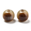 Opaque Resin Two Tone European Beads RESI-D070-03-1