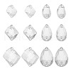 GOMAKERER 80Pcs 6 Style Irregular Rhombus & Teardrop Glass Sew On Rhinestone GLAA-GO0001-16-1