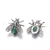 Synthetic Malachite Brooches G-A176-D02-2