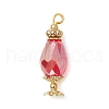 Electroplate Glass Pendants PALLOY-JF03568-3