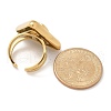 Triangle 304 Stainless Steel Rhinestone Open Cuff Rings for Women RJEW-M048-03P-3