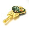 Christmas Deer Print Brass & Resin Wax Stamp Handles AJEW-A058-02A-2