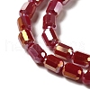 Electroplate Glass Beads Strands EGLA-D031-01K-3