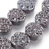 Electroplated Non-magnetic Synthetic Hematite Bead Strand G-E498-20A-02-1