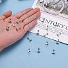 Tarnish Resistant 201 Stainless Steel Barbell Cartilage Earrings EJEW-R147-39-5