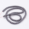 Non-magnetic Synthetic Hematite Beads Strands G-P341-10F-5x4mm-2