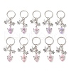 10Pcs 10 Styles Acrylic Keychains KEYC-JKC00762-1