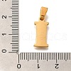 Ion Plating(IP) 304 Stainless Steel Rhinestone Pendants STAS-U035-01G-I-3